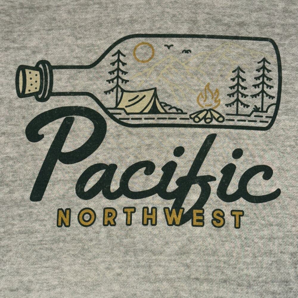 ACE USA Pacific Northwest Hoodie Adult Large Gray Graphic Long Sleeve Pullover